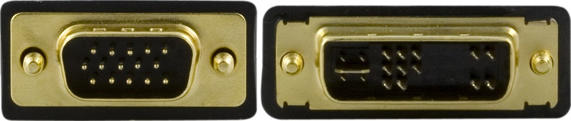 DELTACO VE013-A, DVI-A VGA HD15 kabel - 2 meter
