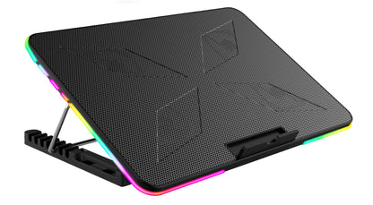 Platinet VARR VGCP6F Gaming Laptopkoeler - Tot 17” Inch - Hoogte verstelbaar - 6 Ventilators - 2xUSB - Zwart