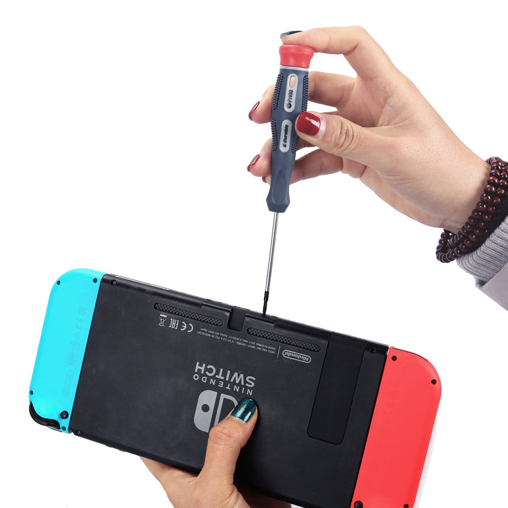 DELTACO VK-59, Reparatieset voor Nintendo Switch, 11 delen, witte tas