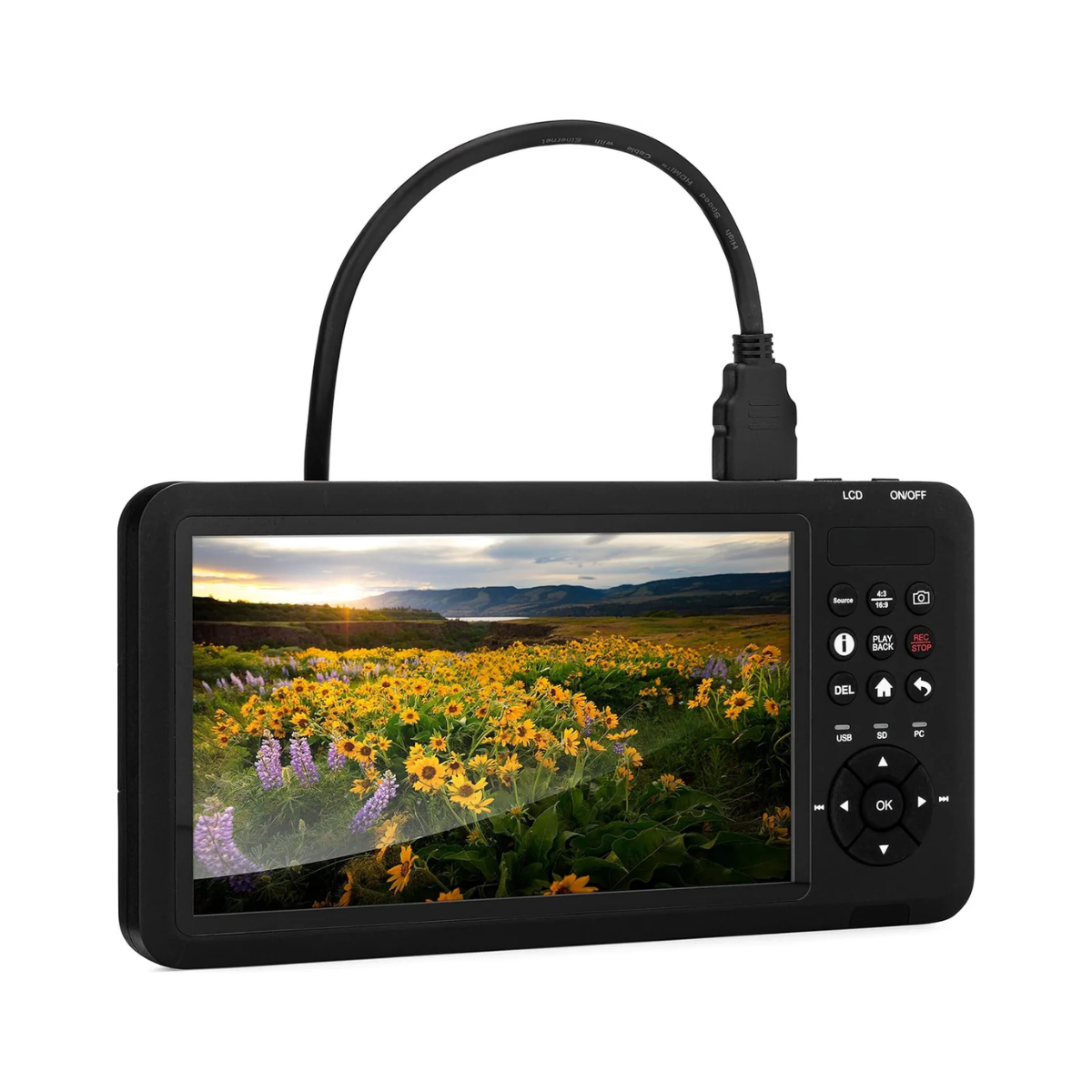 NÖRDIC Standalone Video Capture Box - 7" LCD-scherm